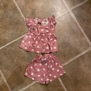 Matching shirt and shorts